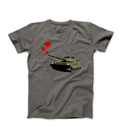 Banksy Tank Hearts (2011) Street Art T-shirt - Street, Pop & Media Art - Harvey Ltd