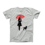 The Red Umbrella Street Art T-shirt - Street, Pop & Media Art - Harvey Ltd