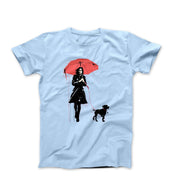 The Red Umbrella Street Art T-shirt - Street, Pop & Media Art - Harvey Ltd