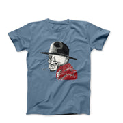 The Smoking Skull Street Art T-shirt - Street, Pop & Media Art - Harvey Ltd