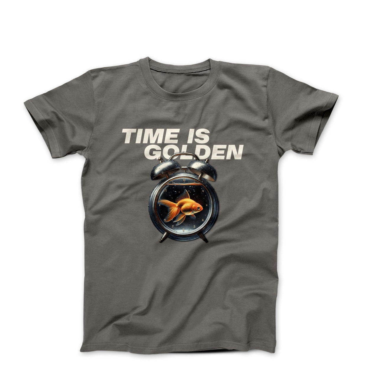 Time Is Golden Illustration T-shirt - Humorous, Lifestyle & Others - Harvey Ltd