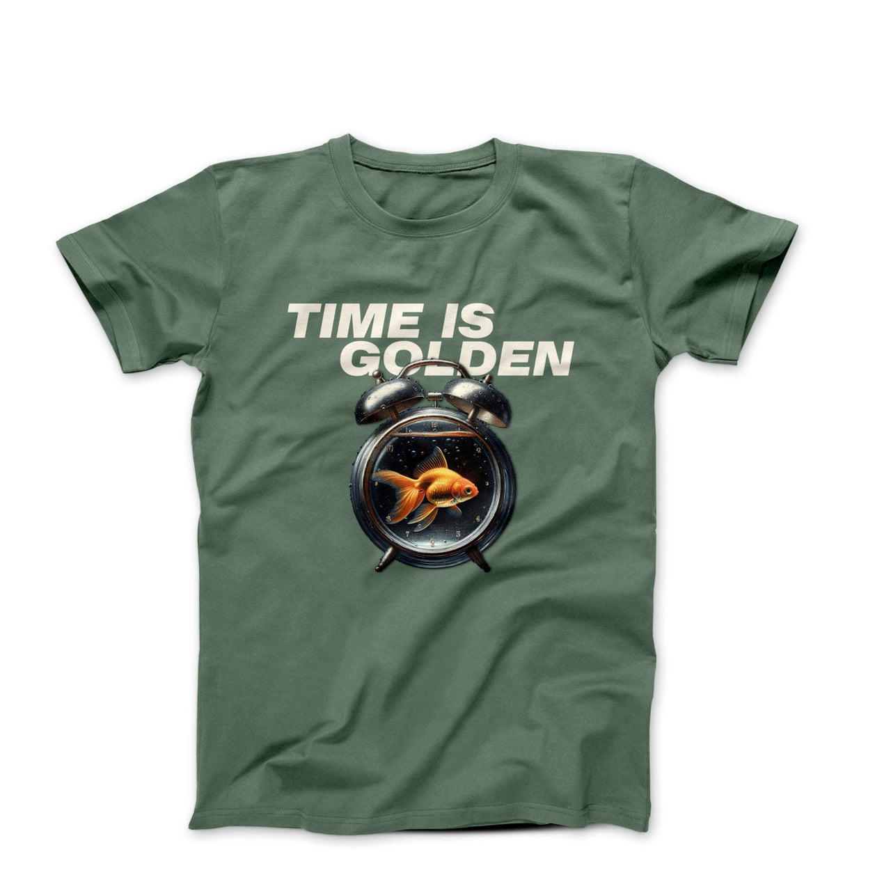 Time Is Golden Illustration T-shirt - Humorous, Lifestyle & Others - Harvey Ltd