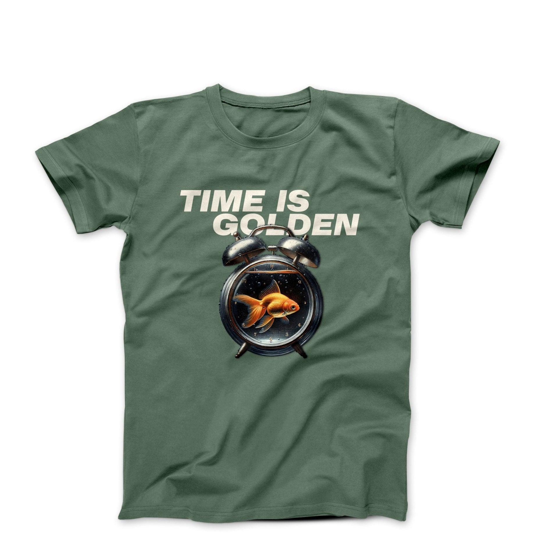 Time Is Golden Illustration T-shirt - Humorous, Lifestyle & Others - Harvey Ltd