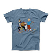 Tin Tin Singing With Capt. Haddock T - shirt - Clothing - Harvey Ltd