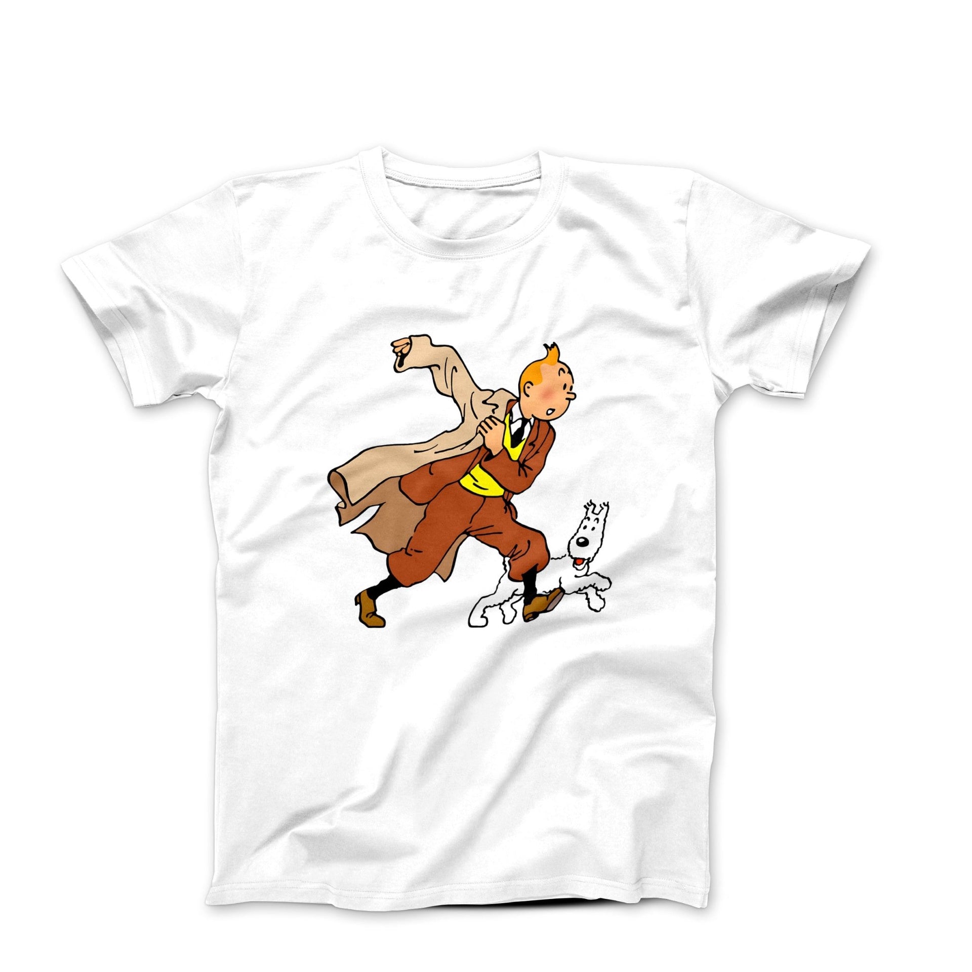 Tin Tin & Snowy Off On Adventure T - shirt - Clothing - Harvey Ltd