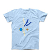 Trova Falling Man Black - Blue - Red Artwork T-shirt - Greatest Artists - Harvey Ltd