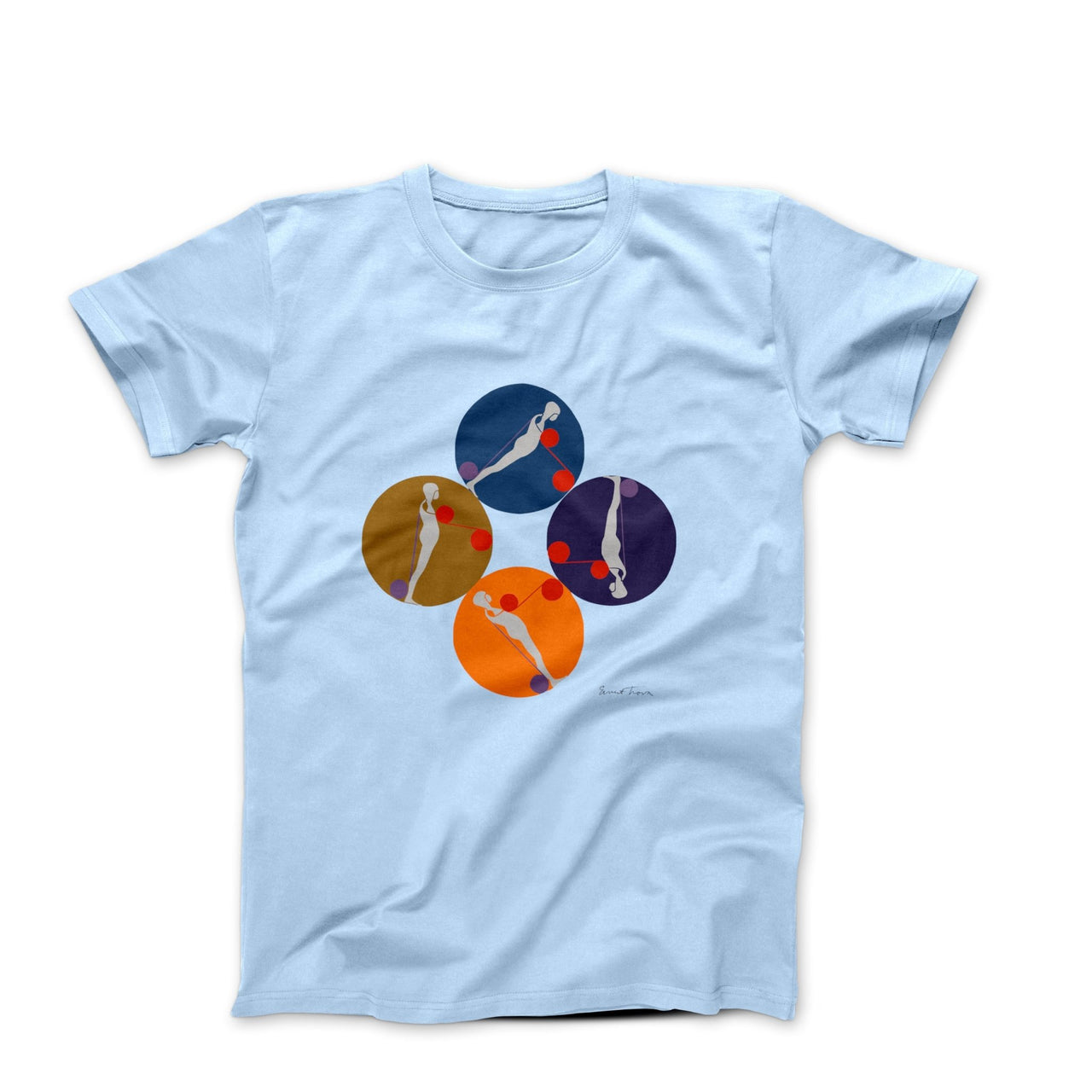 Trova Falling Man Canto Artwork T-shirt - Greatest Artists - Harvey Ltd