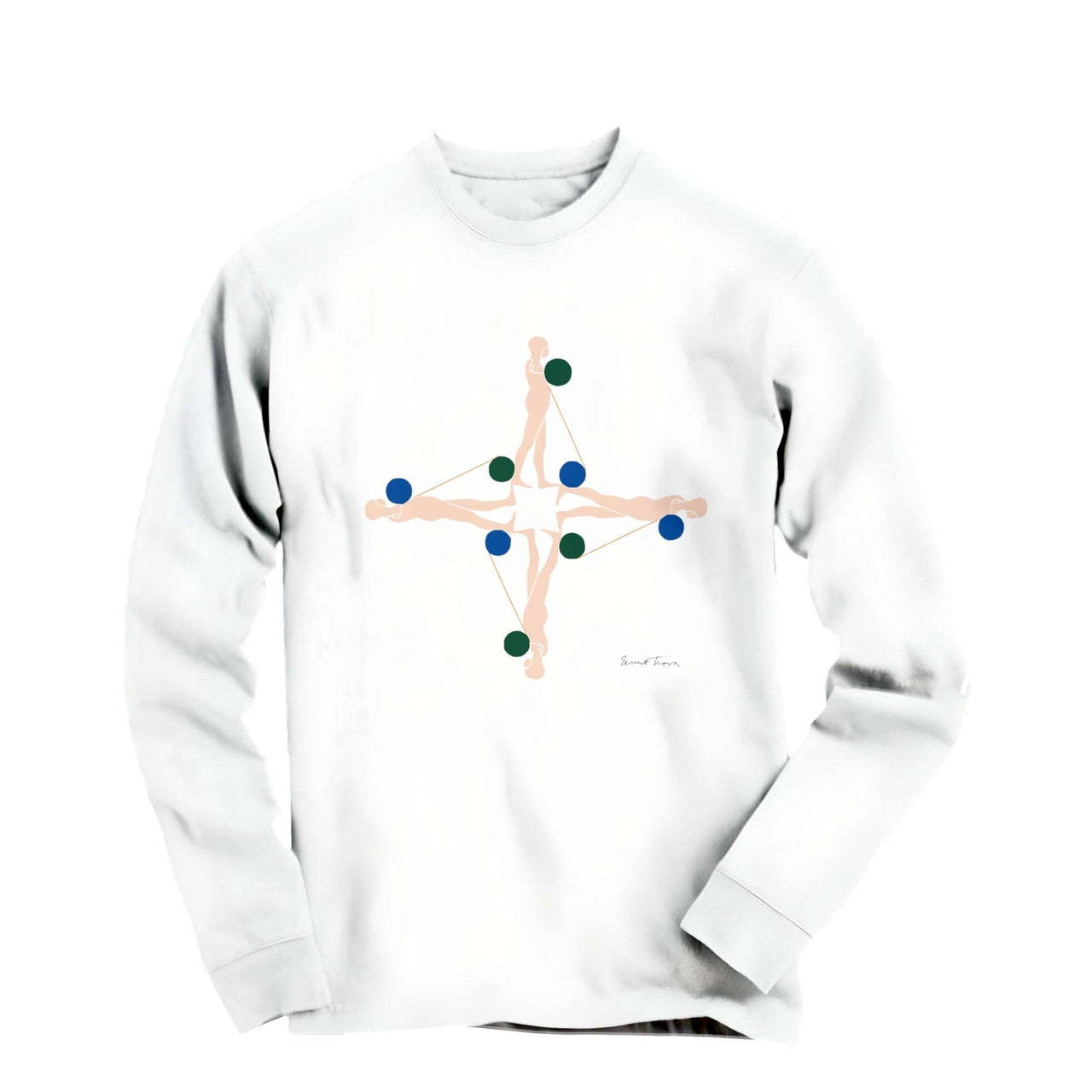 Trova Falling Man Pace 1972 Long Sleeve Tee - Greatest Artists - Harvey Ltd