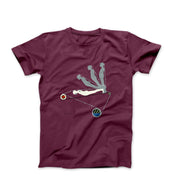Trova Falling Man Pluto Artwork T-shirt - Greatest Artists - Harvey Ltd