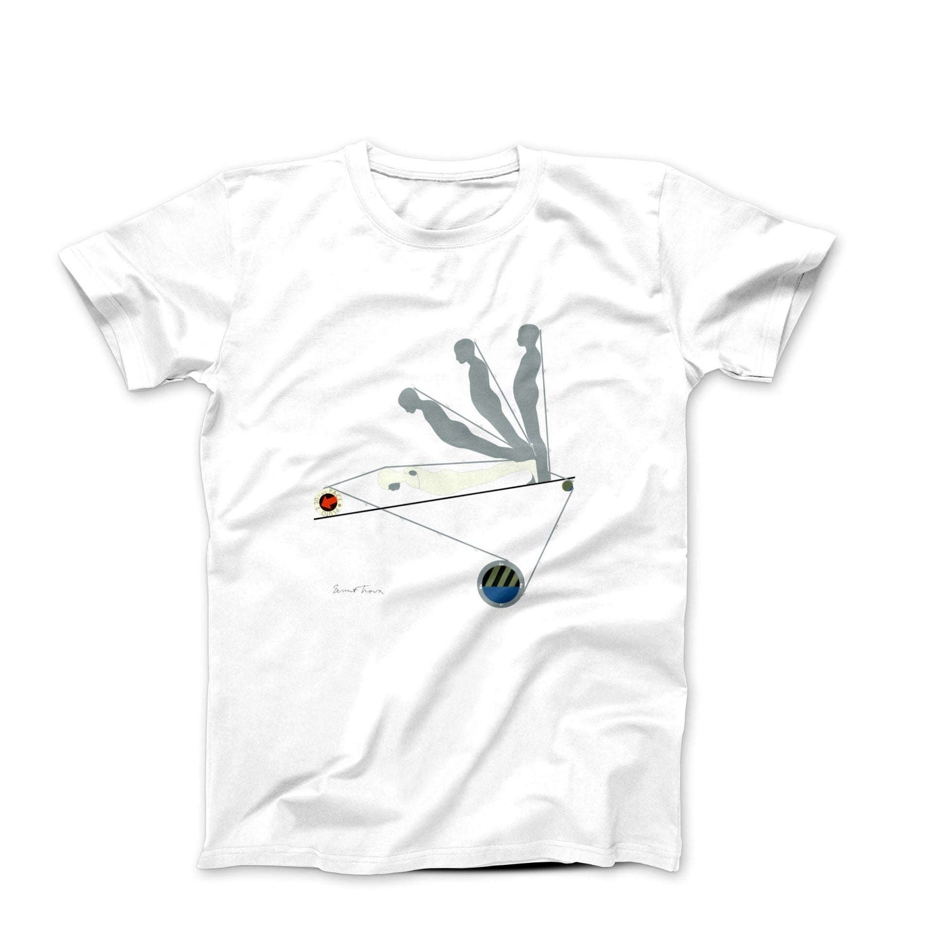 Trova Falling Man Pluto Artwork T-shirt - Greatest Artists - Harvey Ltd