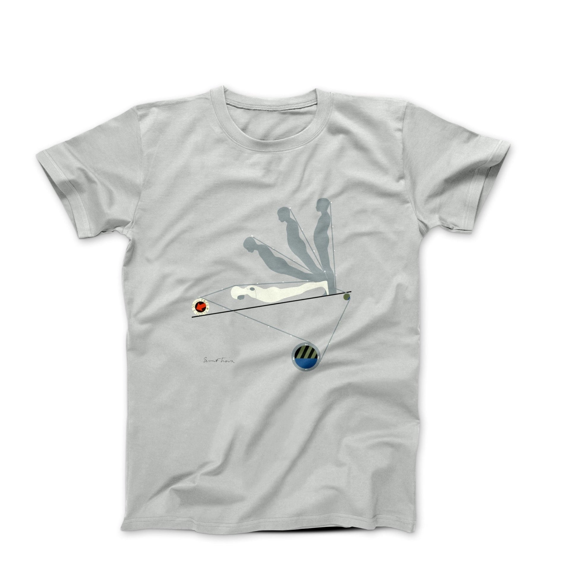 Trova Falling Man Pluto Artwork T-shirt - Greatest Artists - Harvey Ltd