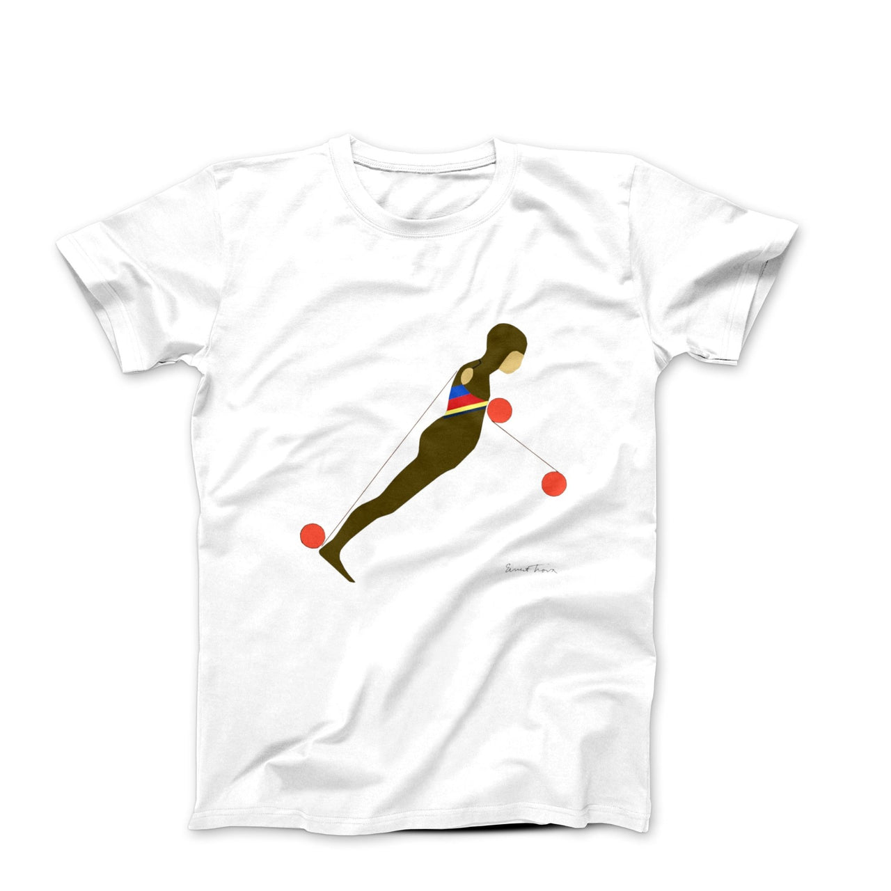 Trova Falling Man Study Artwork T-shirt - Greatest Artists - Harvey Ltd