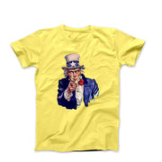 Uncle Sam Watercolor Illustration T-shirt - Movies, TV & Others - Harvey Ltd