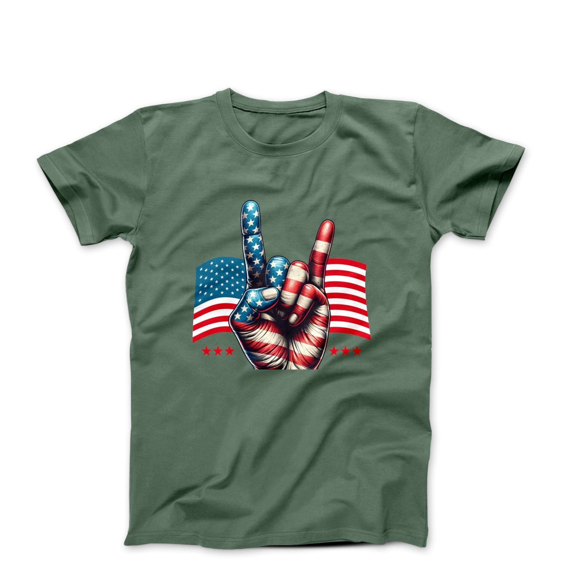 United We Stand Illustration T-shirt - Americana & Patriotic - Harvey Ltd