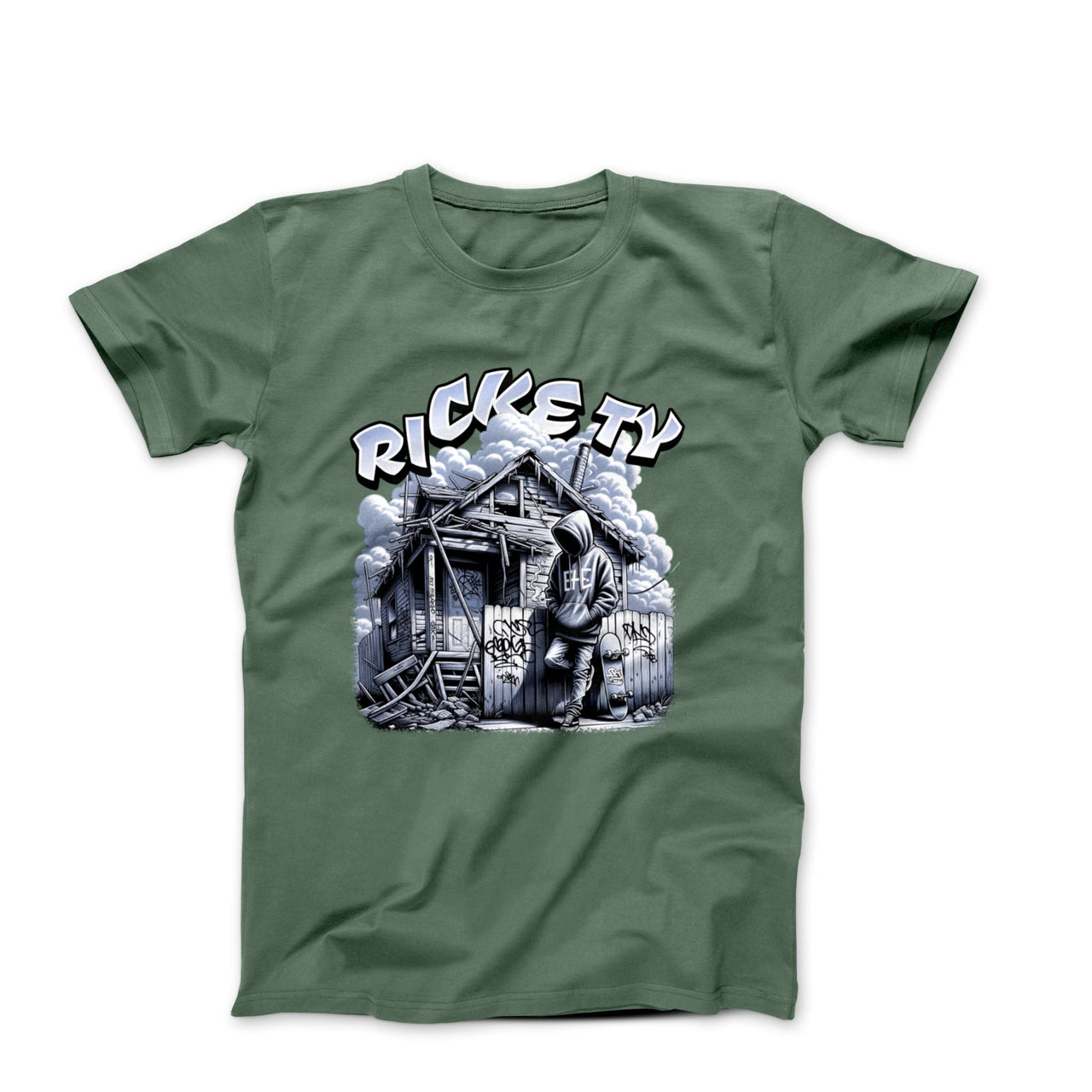 Urban Rickety Illustration T-shirt - Street, Pop & Media Art - Harvey Ltd
