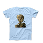 Van Gogh Skeleton Skull with Cigarette (1886) T-Shirt - Greatest Artists - Harvey Ltd
