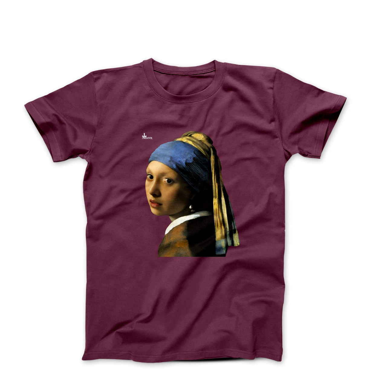 Vermeer Girl With Pearl Earring (1665) Art T-shirt - Greatest Artists - Harvey Ltd