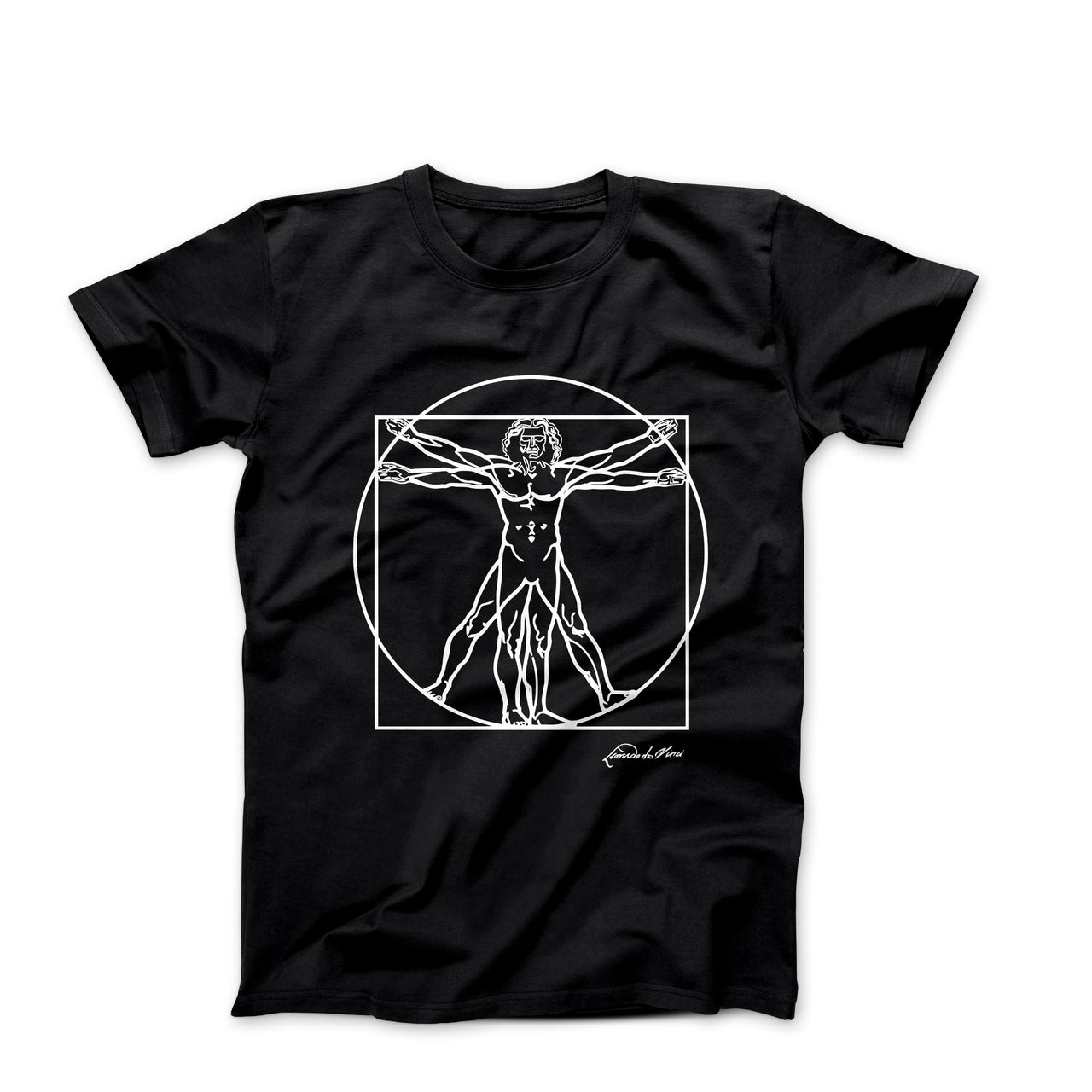 Leonardo Da Vinci Vitruvian Man Sketch T-Shirt