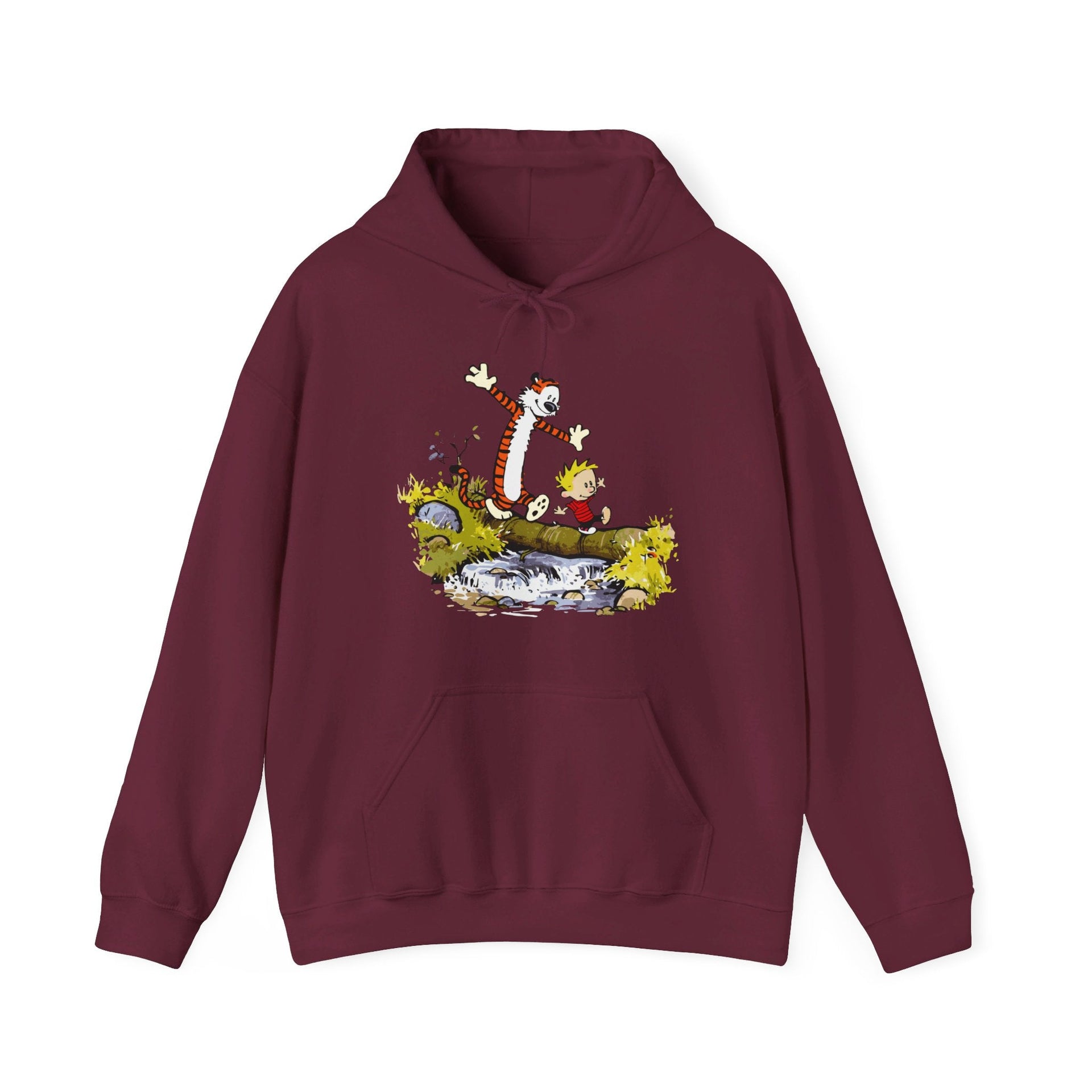 Walking Across A Log Comics Hoodie - Clothing - Harvey Ltd