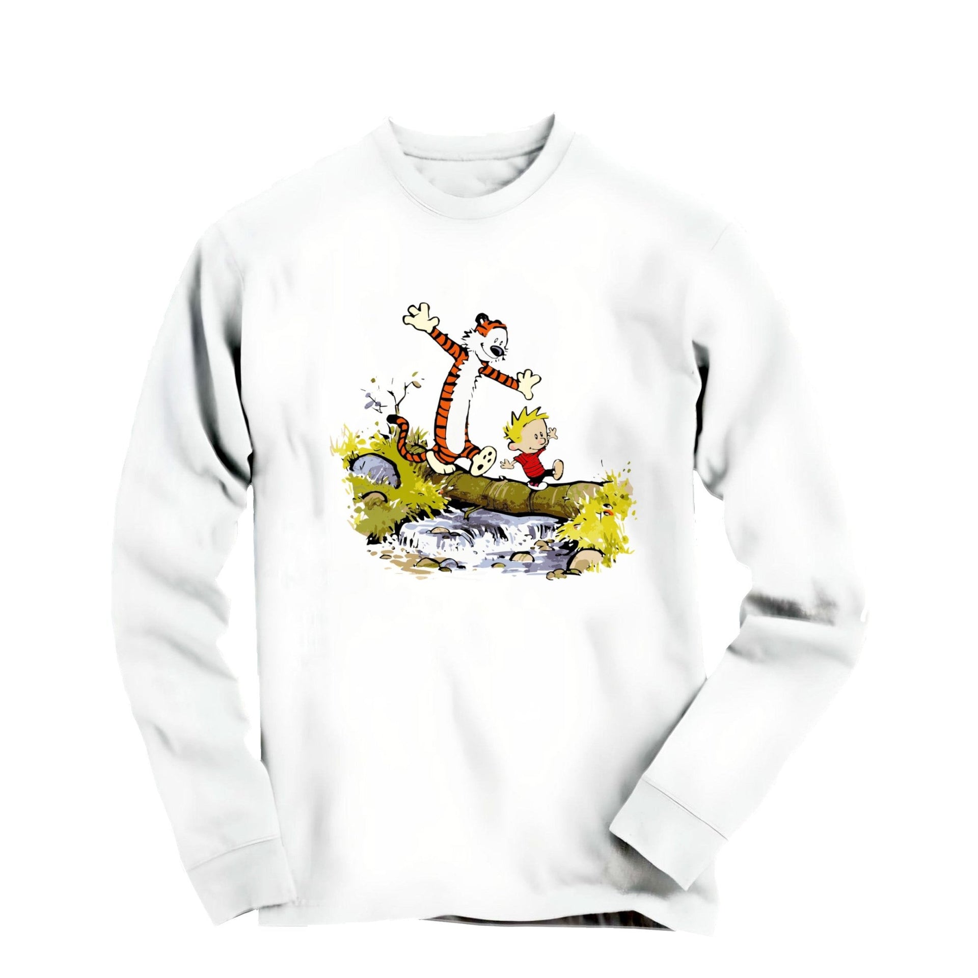 Walking Across A Log Comics Long Sleeve Tee - Clothing - Harvey Ltd