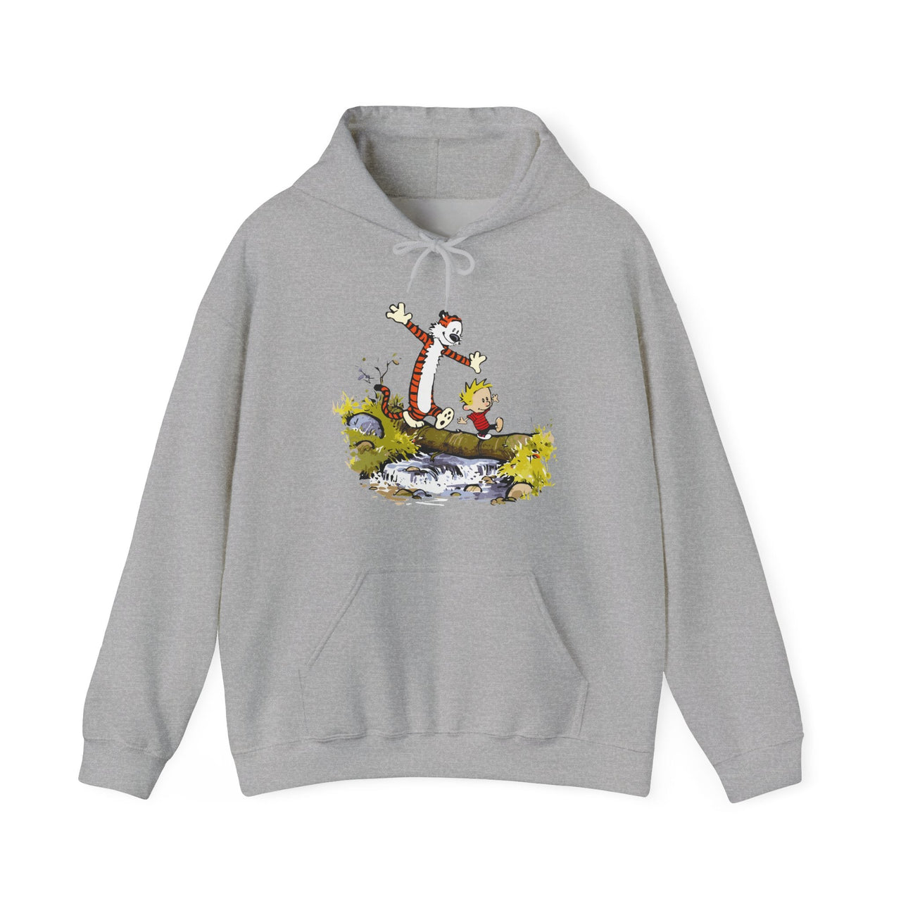 Walking Across A Log Illustration Hoodie - Comics, Movies & Music - Harvey Ltd