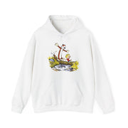 Walking Across A Log Illustration Hoodie - Comics, Movies & Music - Harvey Ltd