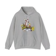 Walking Across A Log Illustration Hoodie - Comics, Movies & Music - Harvey Ltd