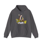 Walking Across A Log Illustration Hoodie - Comics, Movies & Music - Harvey Ltd