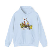 Walking Across A Log Illustration Hoodie - Comics, Movies & Music - Harvey Ltd