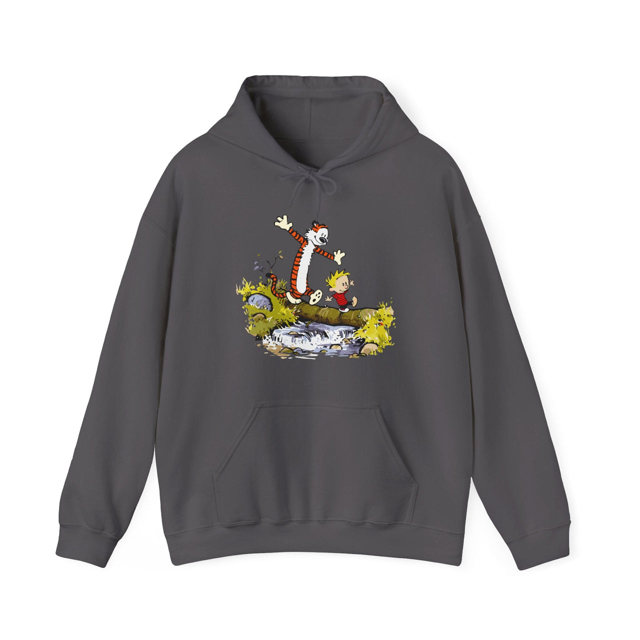 Walking Across A Log Illustration Hoodie - Comics, Movies & Music - Harvey Ltd