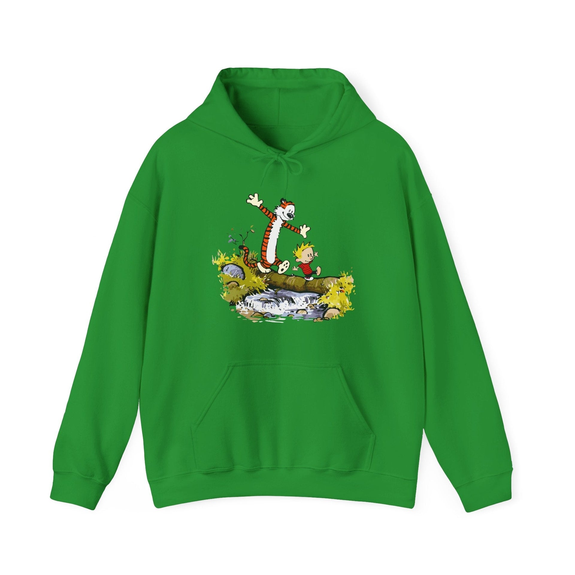 Walking Across A Log Illustration Hoodie - Comics, Movies & Music - Harvey Ltd