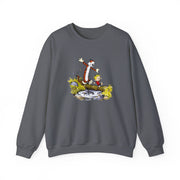 Walking Across a Log Illustration Sweatshirt - Comics, Movies & Music - Harvey Ltd