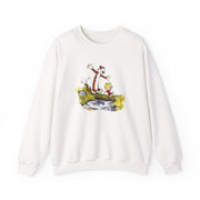 Walking Across a Log Illustration Sweatshirt - Comics, Movies & Music - Harvey Ltd