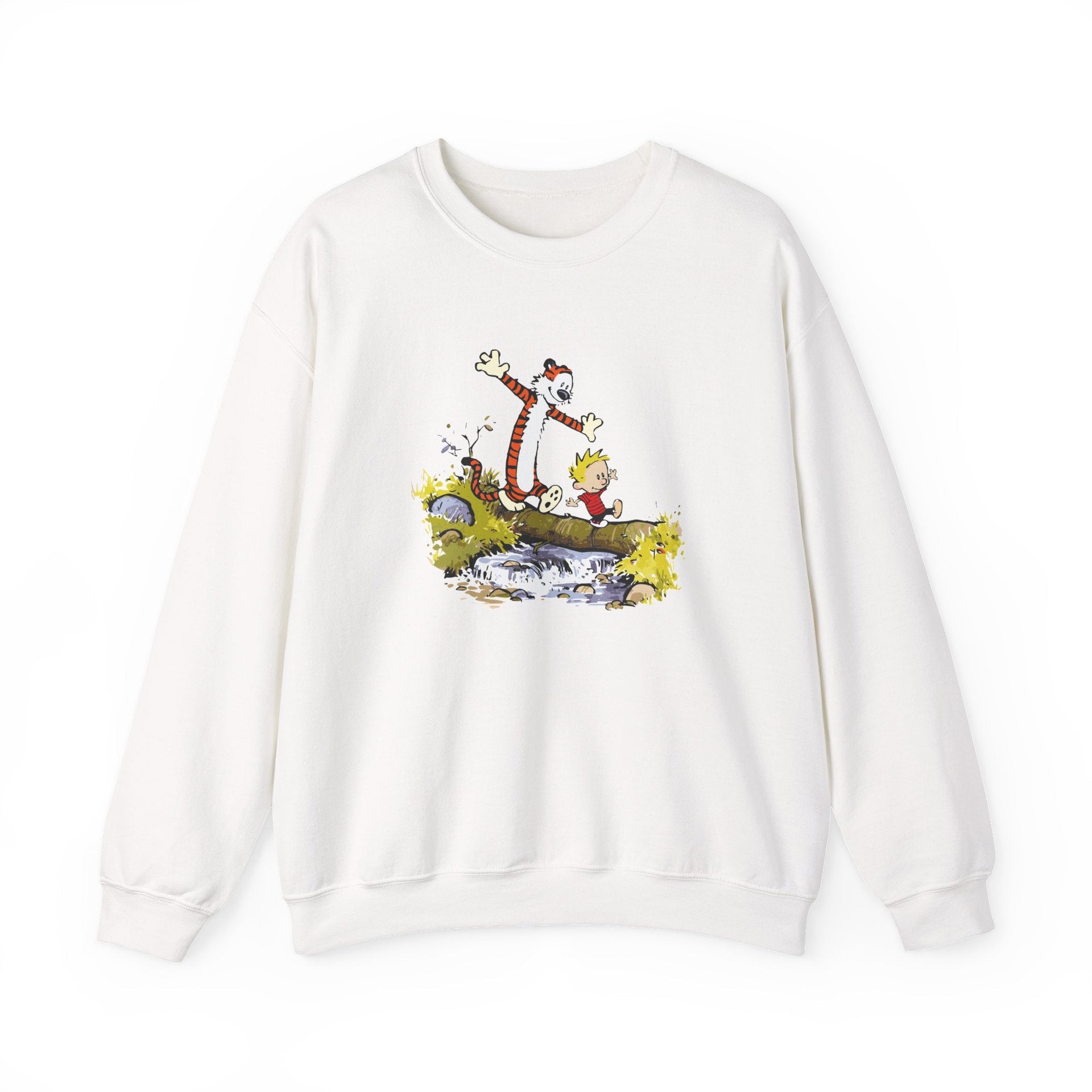 Walking Across a Log Illustration Sweatshirt - Comics, Movies & Music - Harvey Ltd