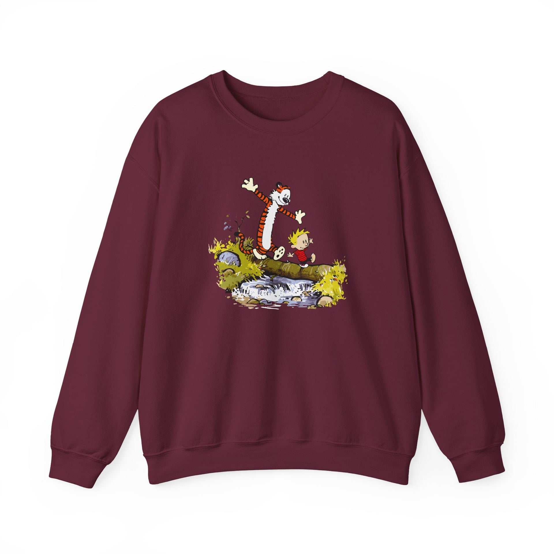 Walking Across a Log Illustration Sweatshirt - Comics, Movies & Music - Harvey Ltd