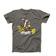 Walking Across A Log Illustration T-shirt - Comics, Movies & Music - Harvey Ltd