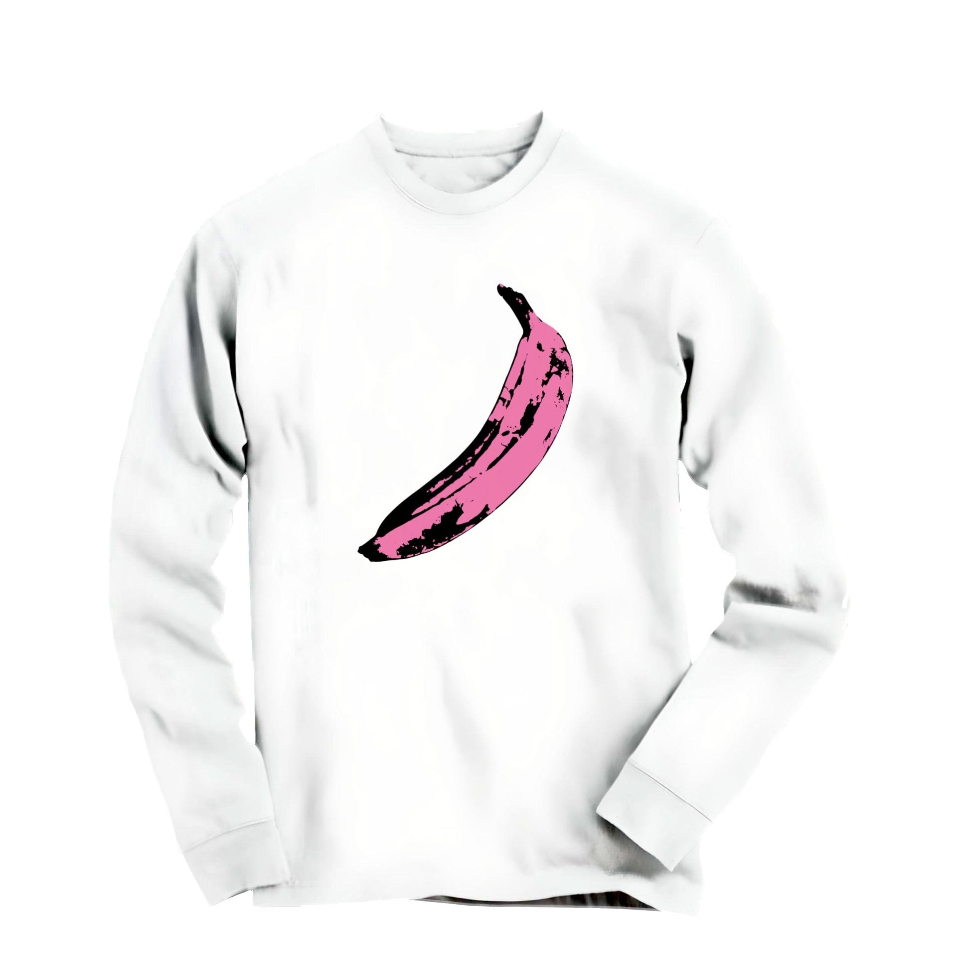 Warhol's Pink Banana (1967) Long Sleeve Tee - Street, Pop & Media Art - Harvey Ltd