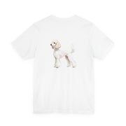 White Poodle Front & Back Printed T-shirt - Pets & Animals - Harvey Ltd
