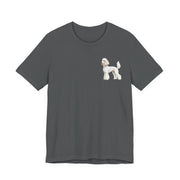 White Poodle Front & Back Printed T-shirt - Pets & Animals - Harvey Ltd