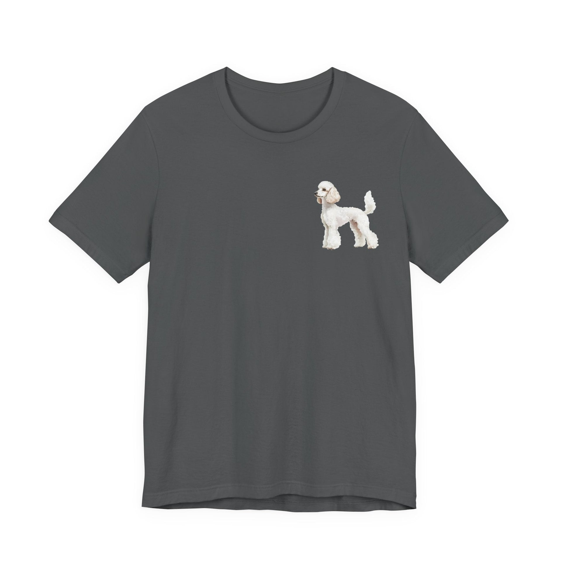 White Poodle Front & Back Printed T-shirt - Pets & Animals - Harvey Ltd