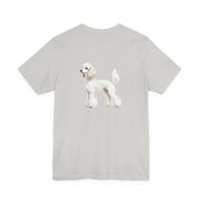 White Poodle Front & Back Printed T-shirt - Pets & Animals - Harvey Ltd