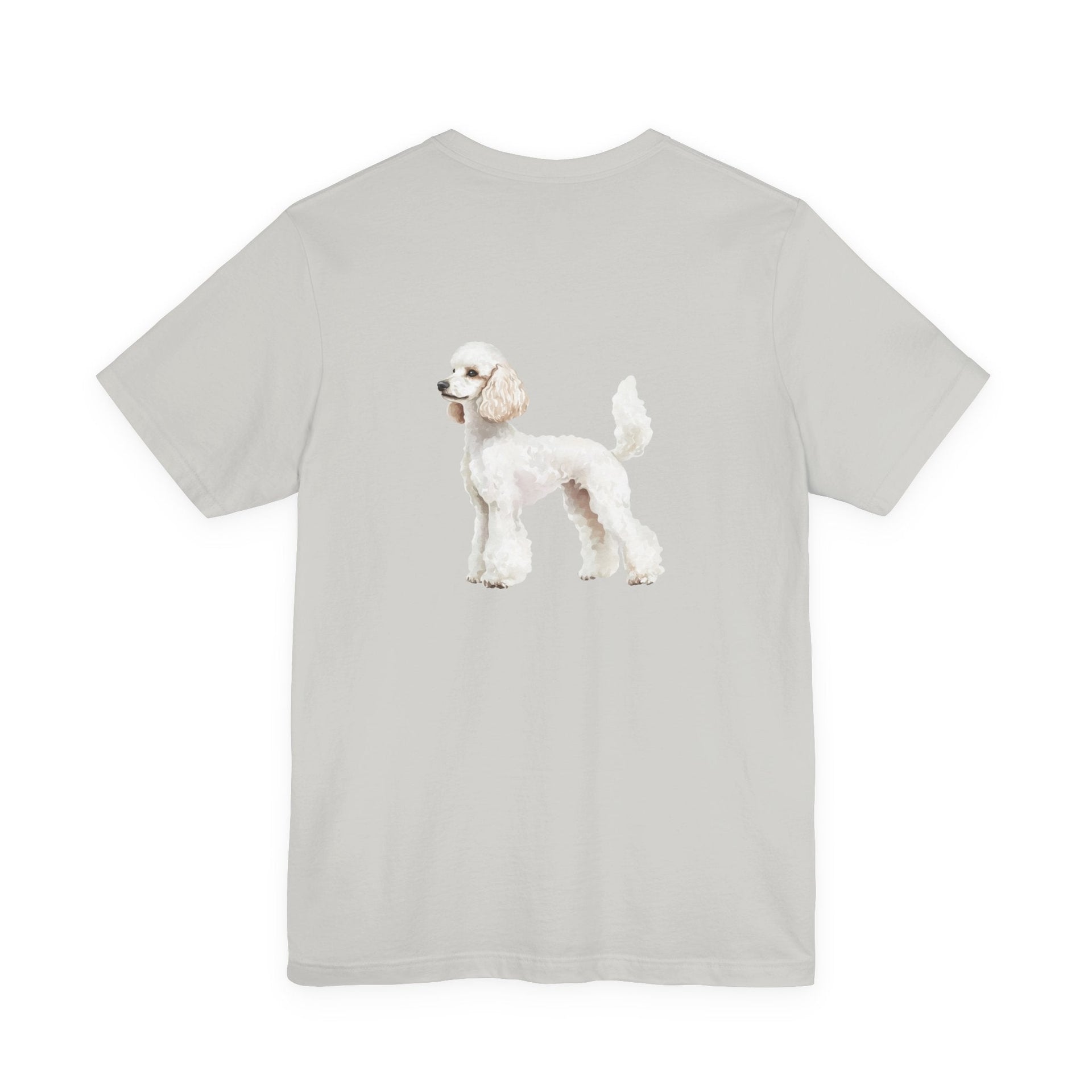 White Poodle Front & Back Printed T-shirt - Pets & Animals - Harvey Ltd