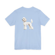 White Poodle Front & Back Printed T-shirt - Pets & Animals - Harvey Ltd