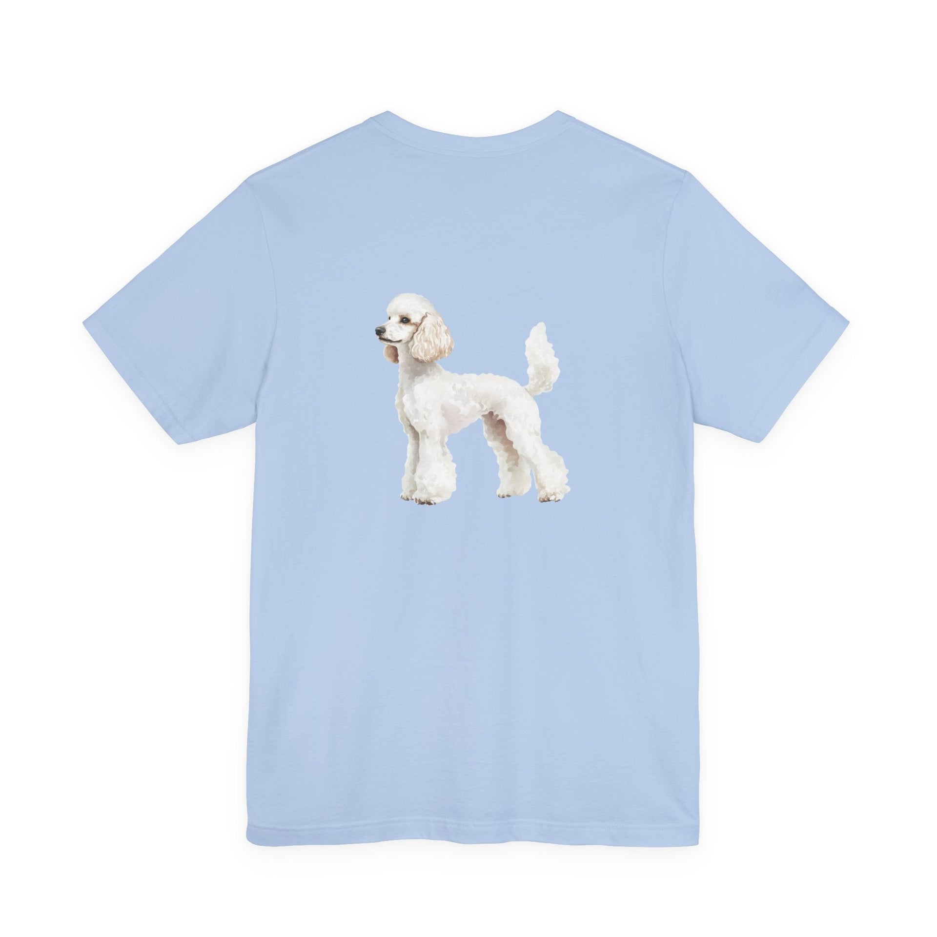 White Poodle Front & Back Printed T-shirt - Pets & Animals - Harvey Ltd