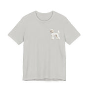 White Poodle Front & Back Printed T-shirt - Pets & Animals - Harvey Ltd