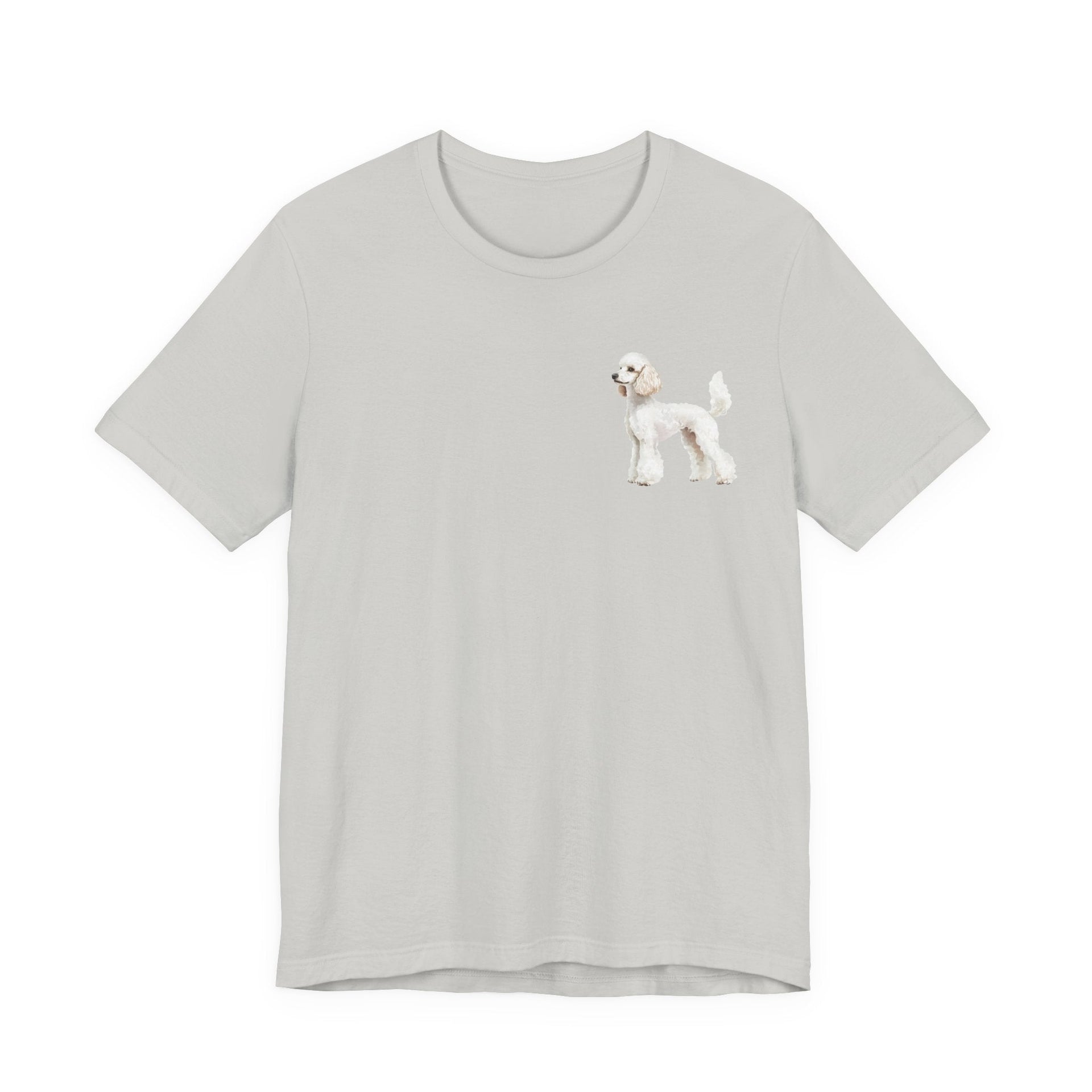 White Poodle Front & Back Printed T-shirt - Pets & Animals - Harvey Ltd