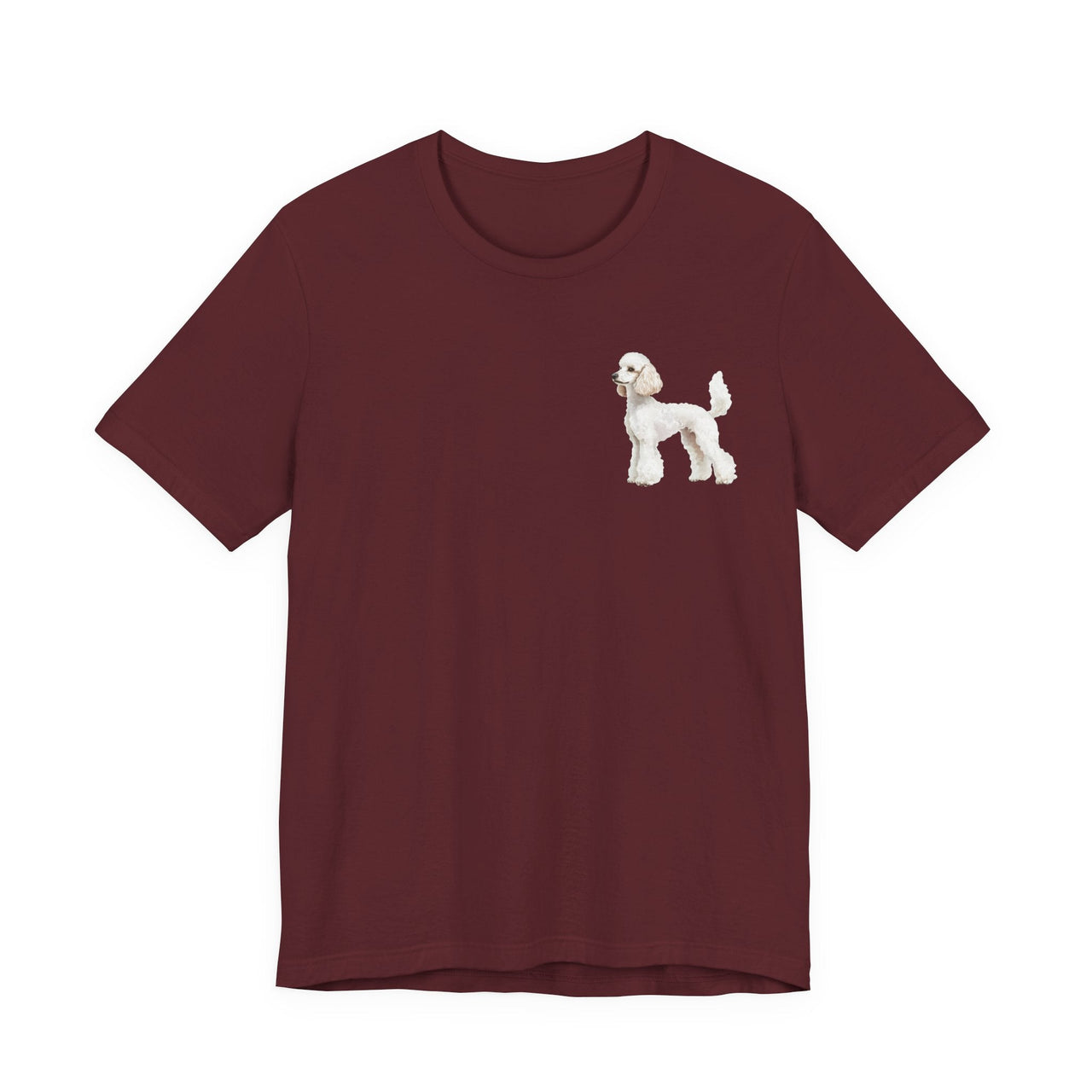 White Poodle Front & Back Printed T-shirt - Pets & Animals - Harvey Ltd