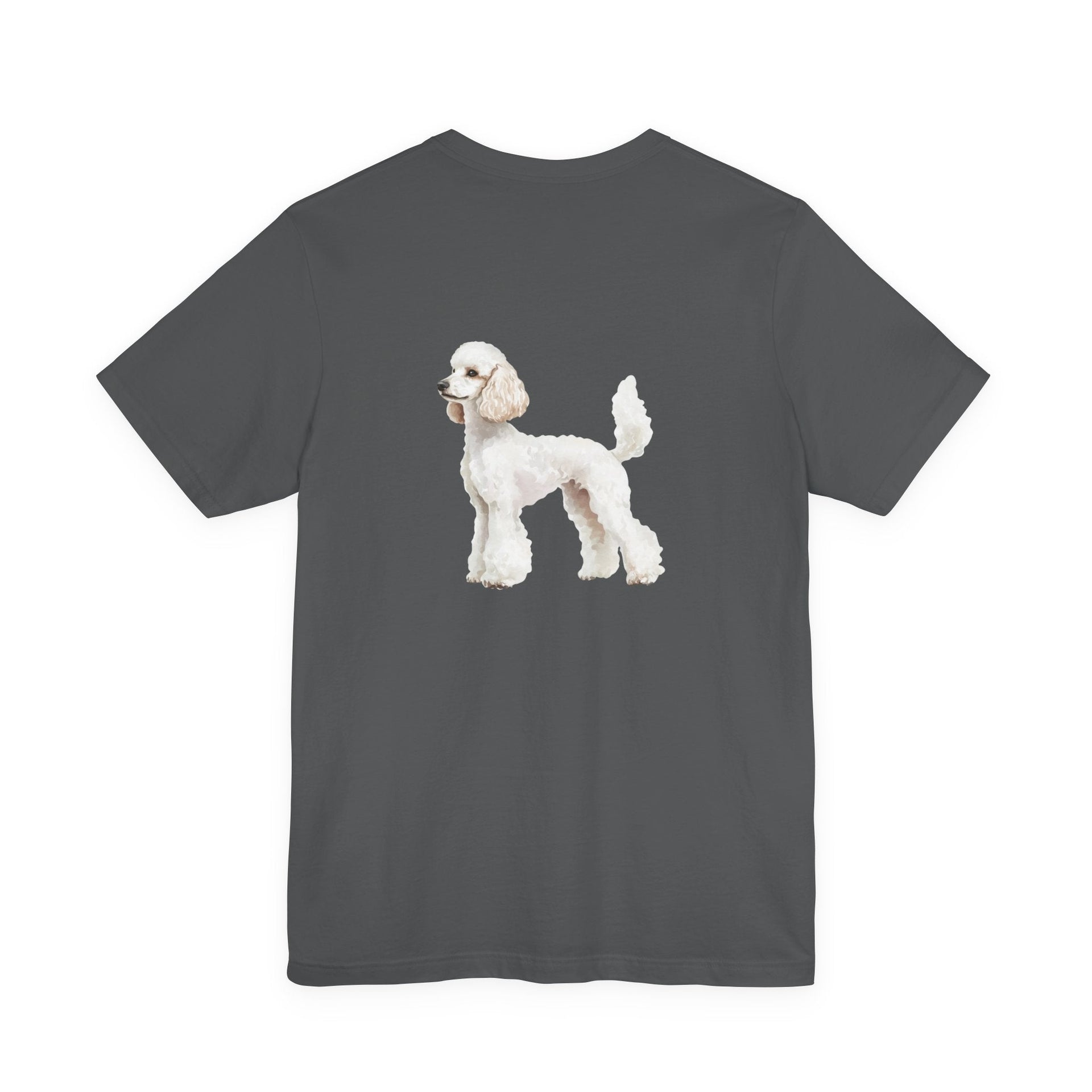 White Poodle Front & Back Printed T-shirt - Pets & Animals - Harvey Ltd