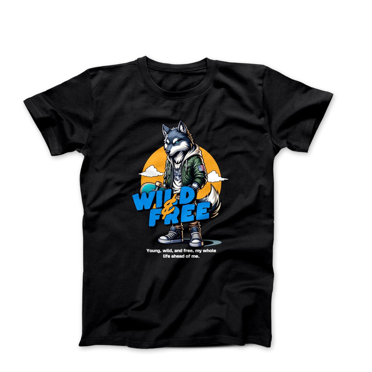 Wild & Free Graphic Illustration T-shirt - Relationships & Well - Being - Harvey Ltd