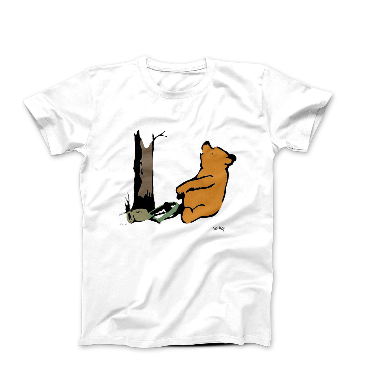 Banksy Winnie Caught in a Money Jar Street Art T-shirt - Street, Pop & Media Art - Harvey Ltd